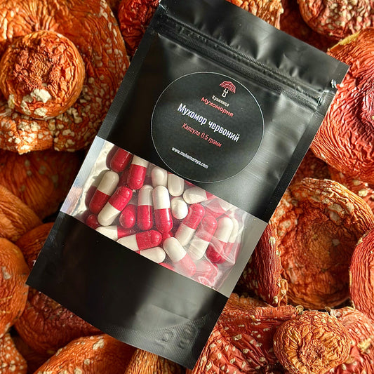 Roter Fliegenpilz in Kapseln Doy-Pack