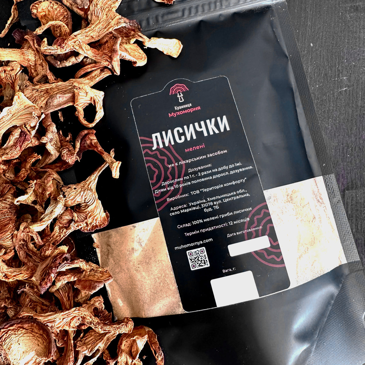 Гриби Лисички мелені